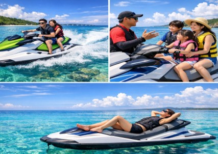 家族でマリンスポーツ